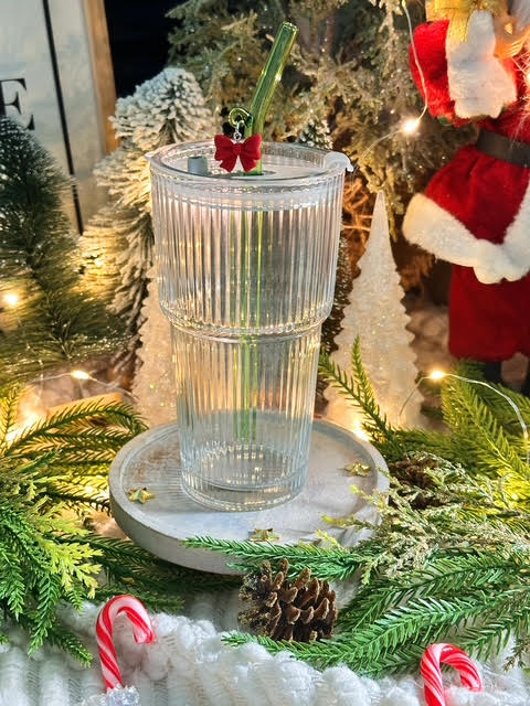 Elegant Ribbed Glass Tumbler